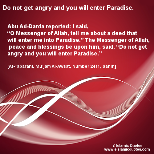 hadith on anger i