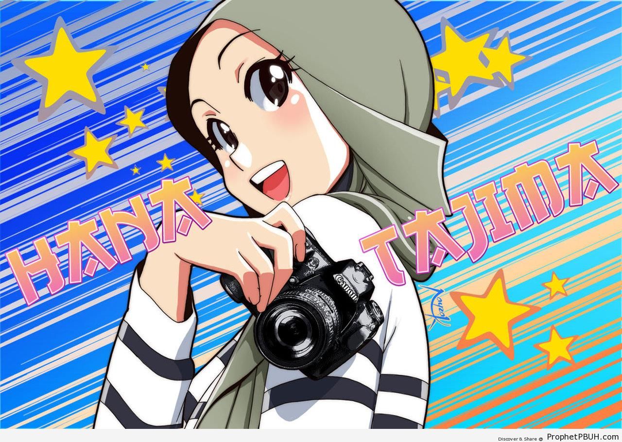 Anime Girl With Camera - Drawings 