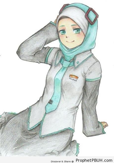 Anime Hijabi Muslimah - Drawings