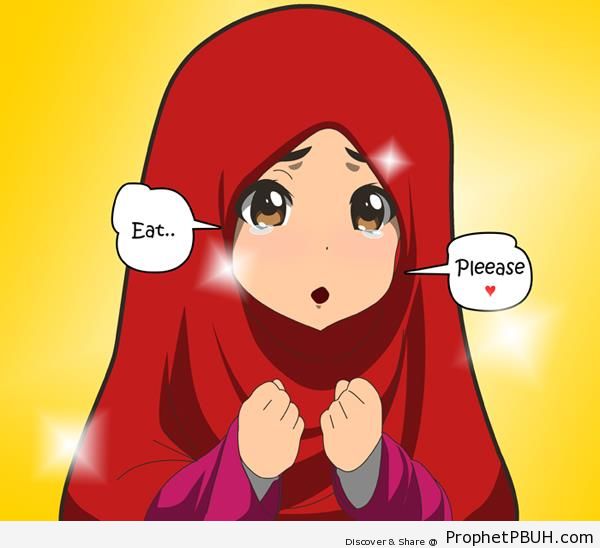 Anime Muslim Girl - Drawings