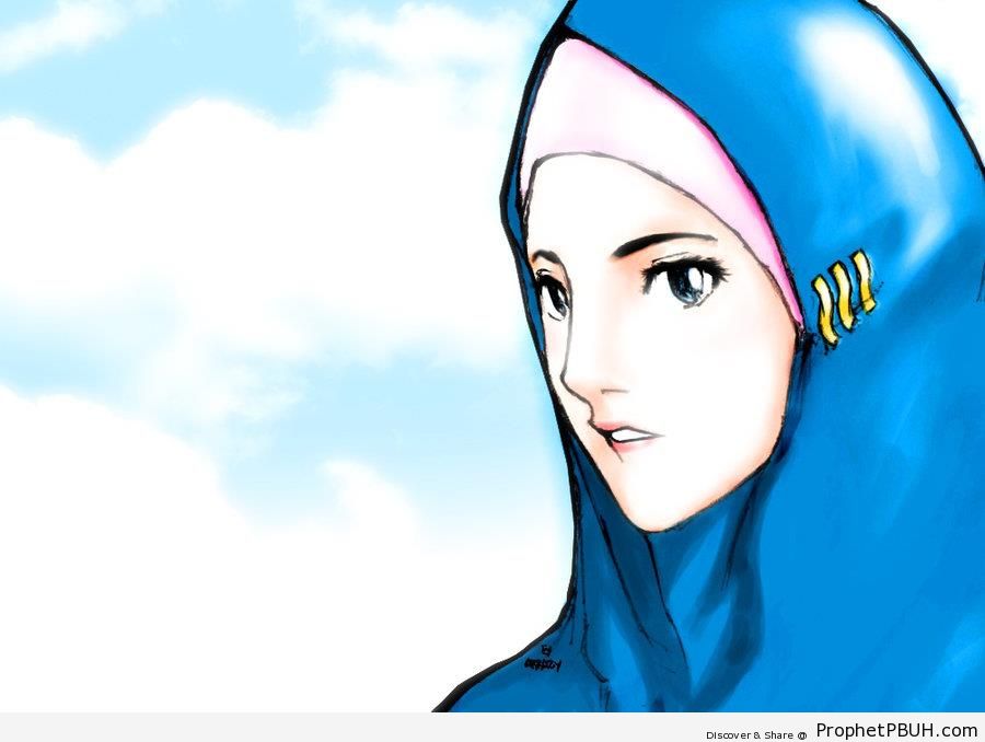 Anime Muslimah - Drawings -002