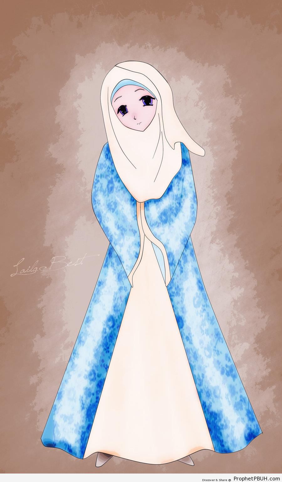 Anime Muslimah - Drawings -004