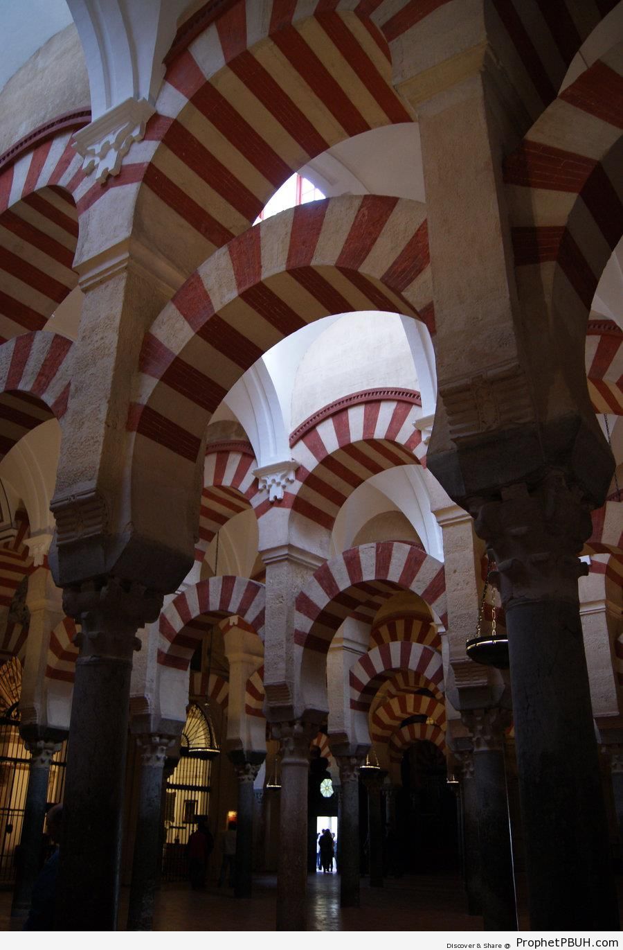Arches at the Great Mosque of Cordoba in Andalusia, Spain - Andalusia, Spain -Picture