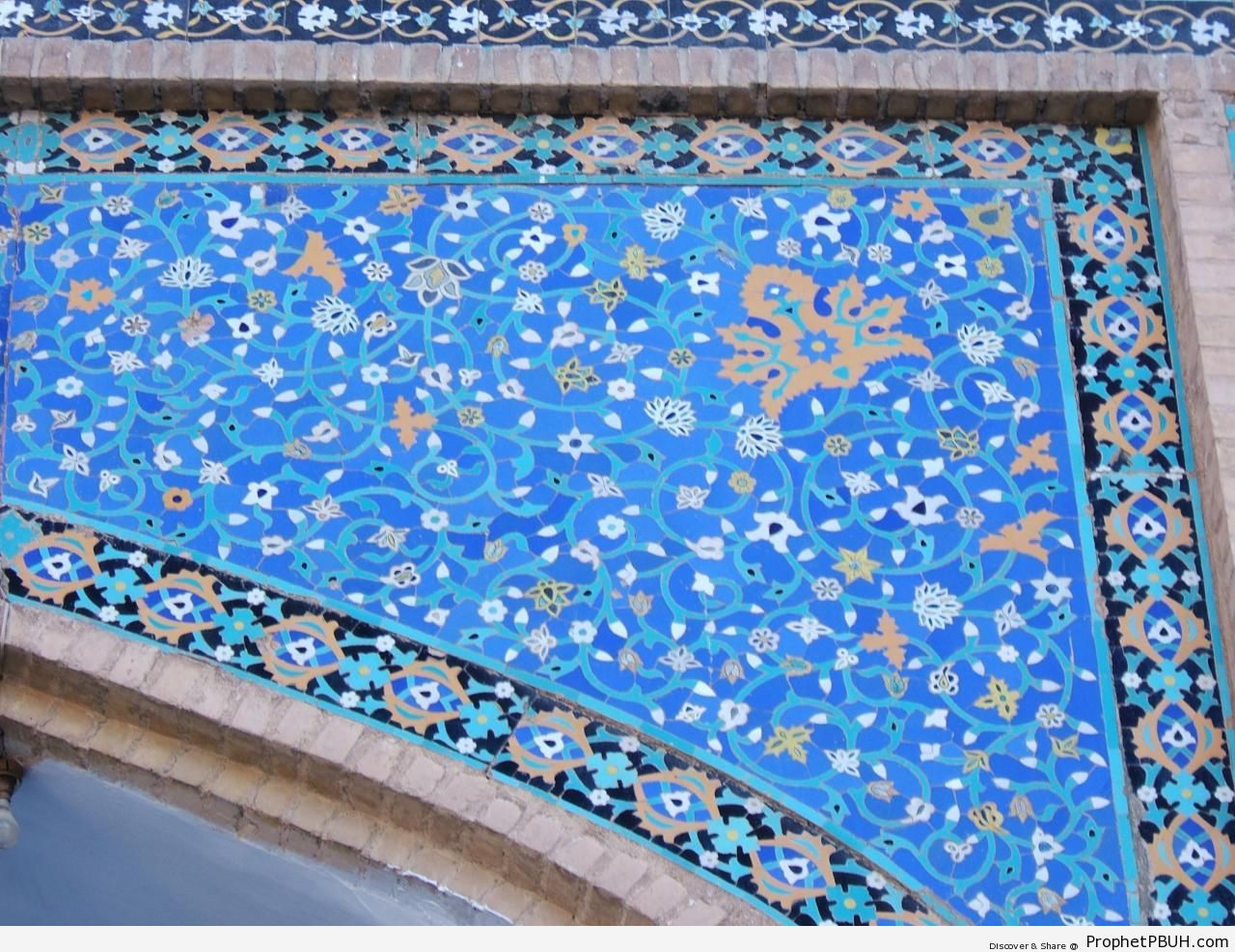 Beautiful Islamic Tilework at the Herat Friday Mosque in Afghanistan - Afghanistan Islamic Architecture -Picture