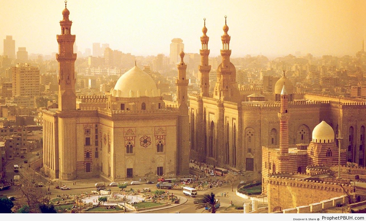 Cairo Afternoon Sunlight on the Mosque-Madrassa of Sultan Hassan - Cairo, Egypt -Picture