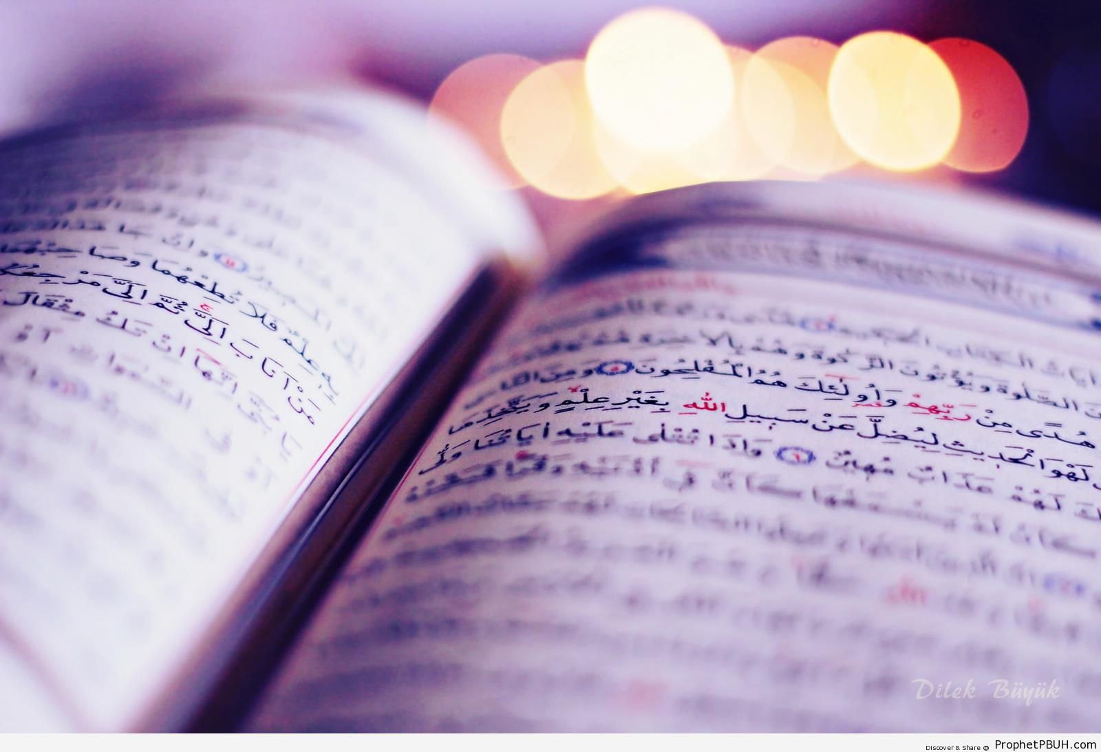 Closeup of a Book of Quran - Mushaf Photos (Books of Quran) 