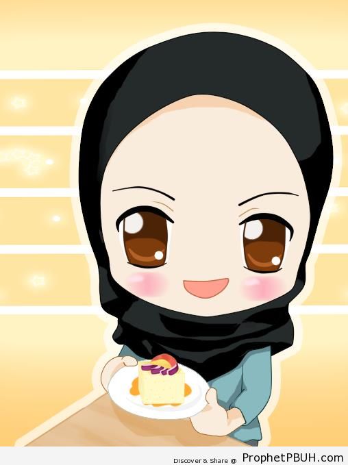 Cute Little Muslimah Drawing - Chibi Drawings (Cute Muslim Characters)