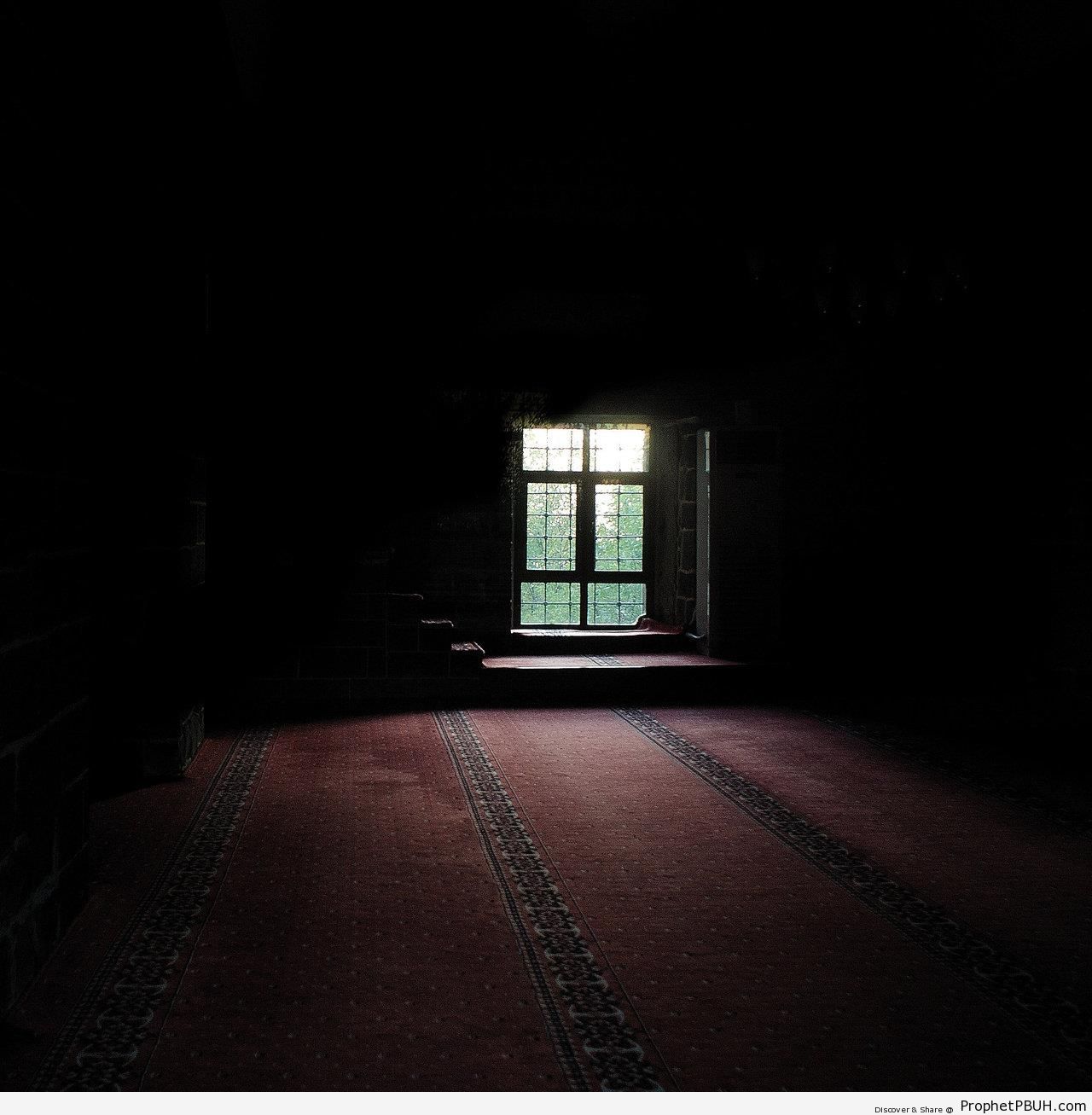 Dark and Peaceful Mosque Prayer Hall (DiyarbakÄ±r, Turkey) - DiyarbakÄ±r (Amed), Turkey -Picture