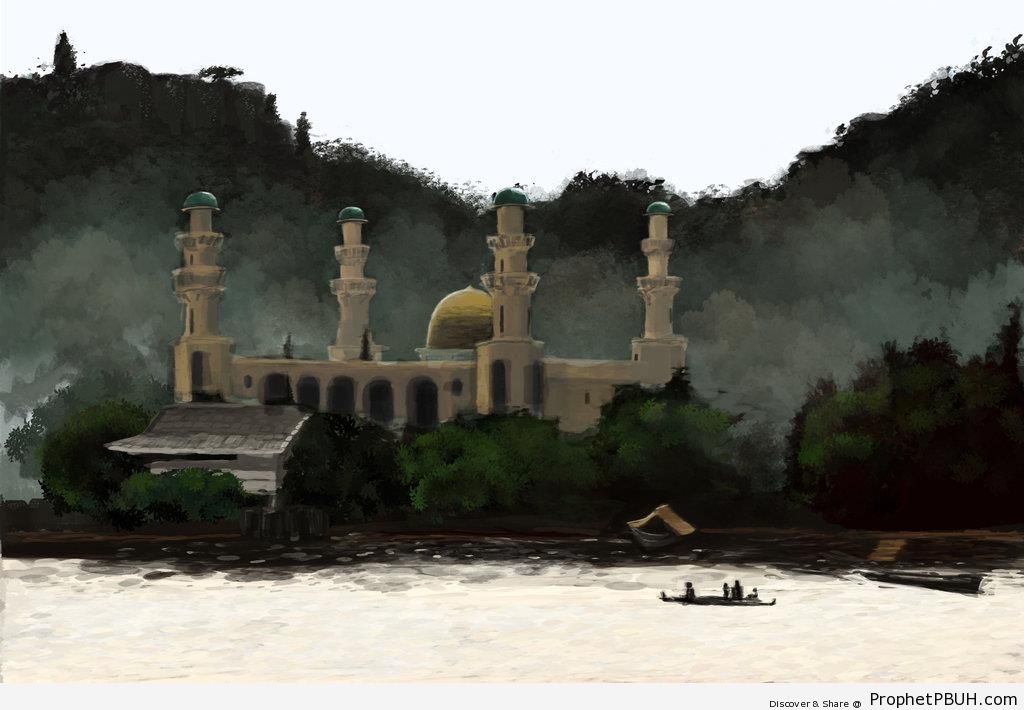Drawing of Mosque in the Philippines - Drawings 