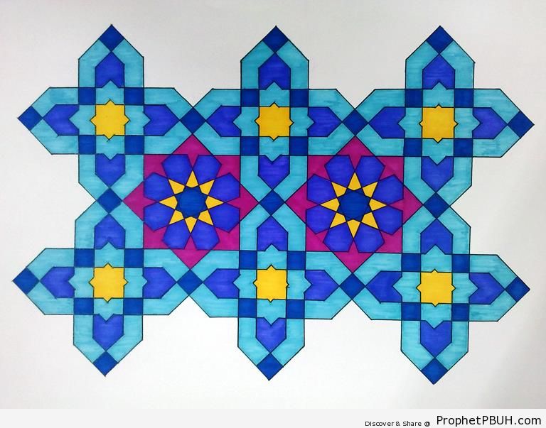 Four-Pointed Start Islamic Pattern - Islamic Patterns -
