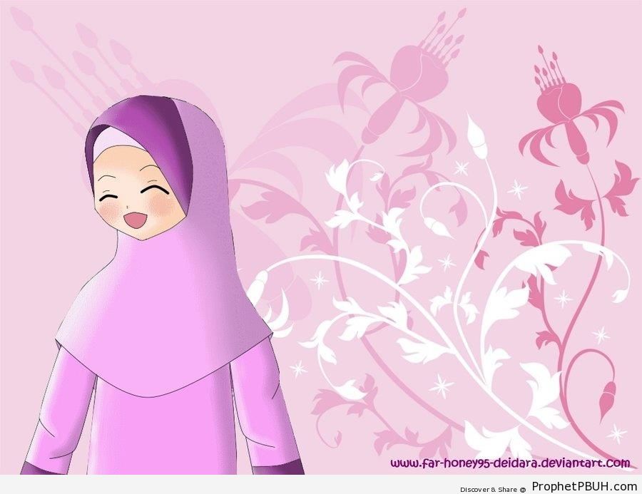 Happy Muslimah - Drawings -004