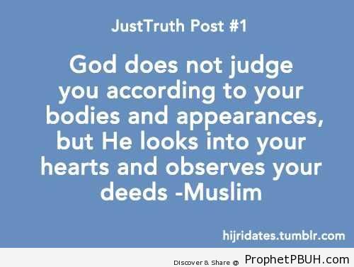 Hearts and Deeds (Sahih Muslim Hadith) - Hadith