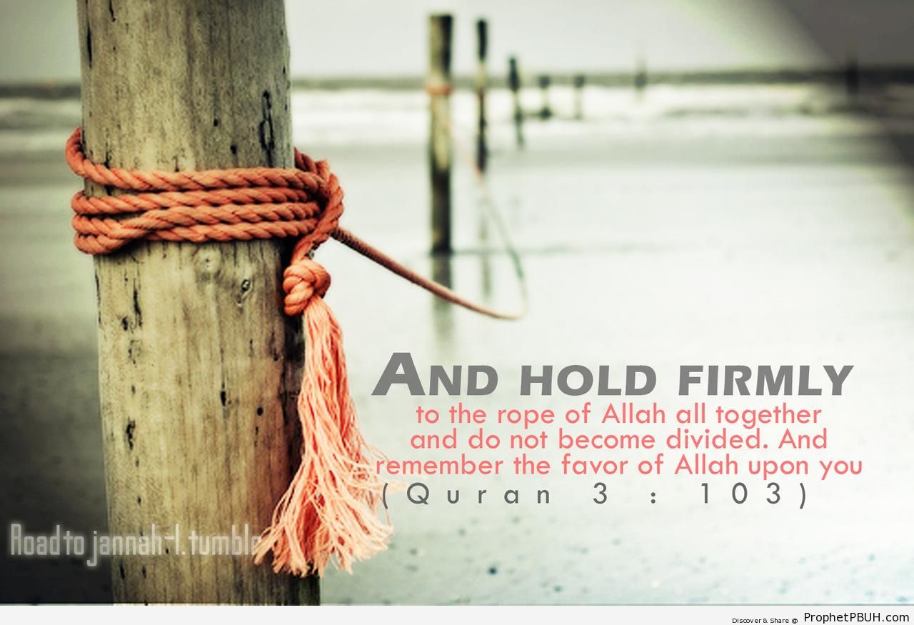 Hold Firmly to the Rope of Allah (Quran 3-103; Surat Al `Imran) - Photos of Beaches 