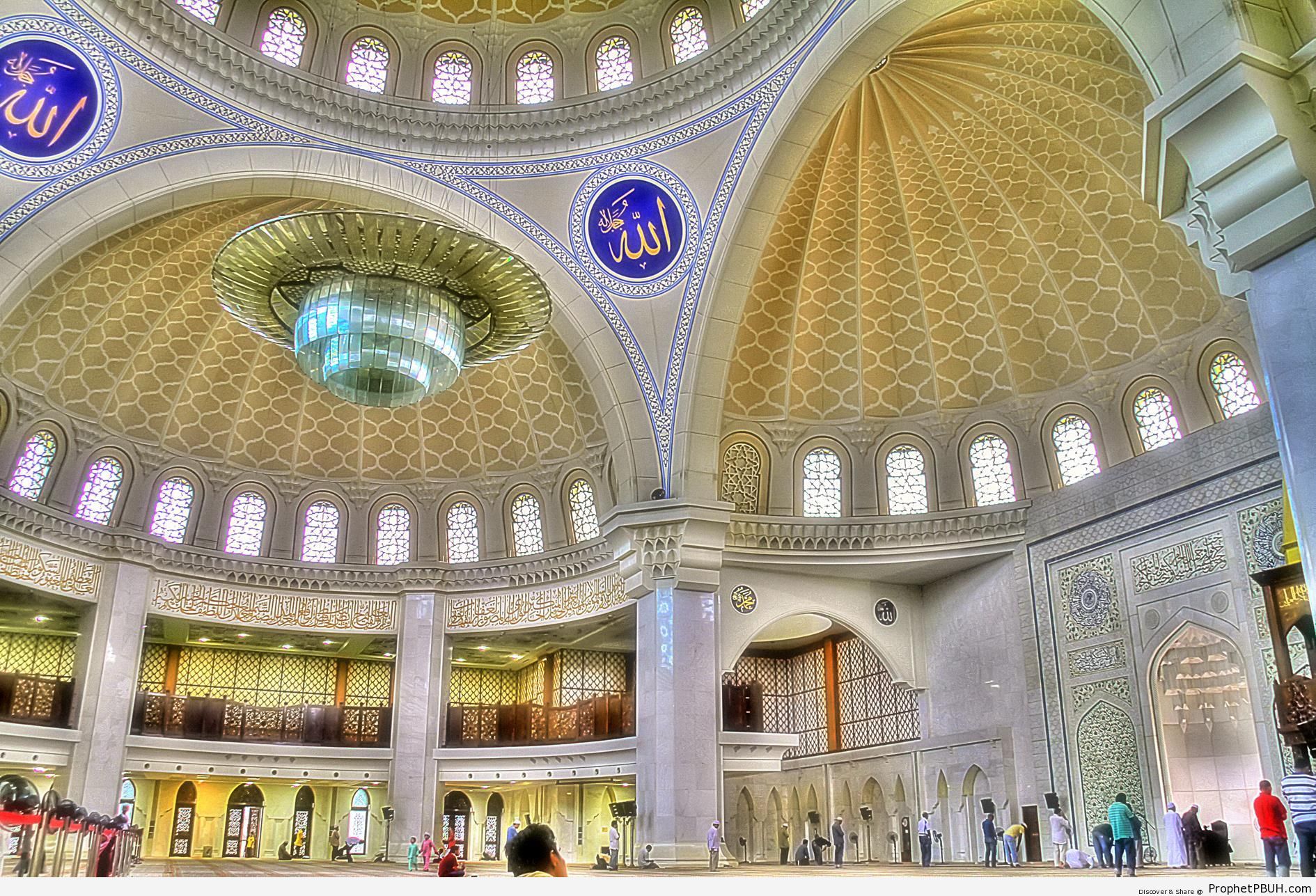Inside Masjid Wilayah in Kuala Lumpur, Malaysia - Islamic Architecture -Picture