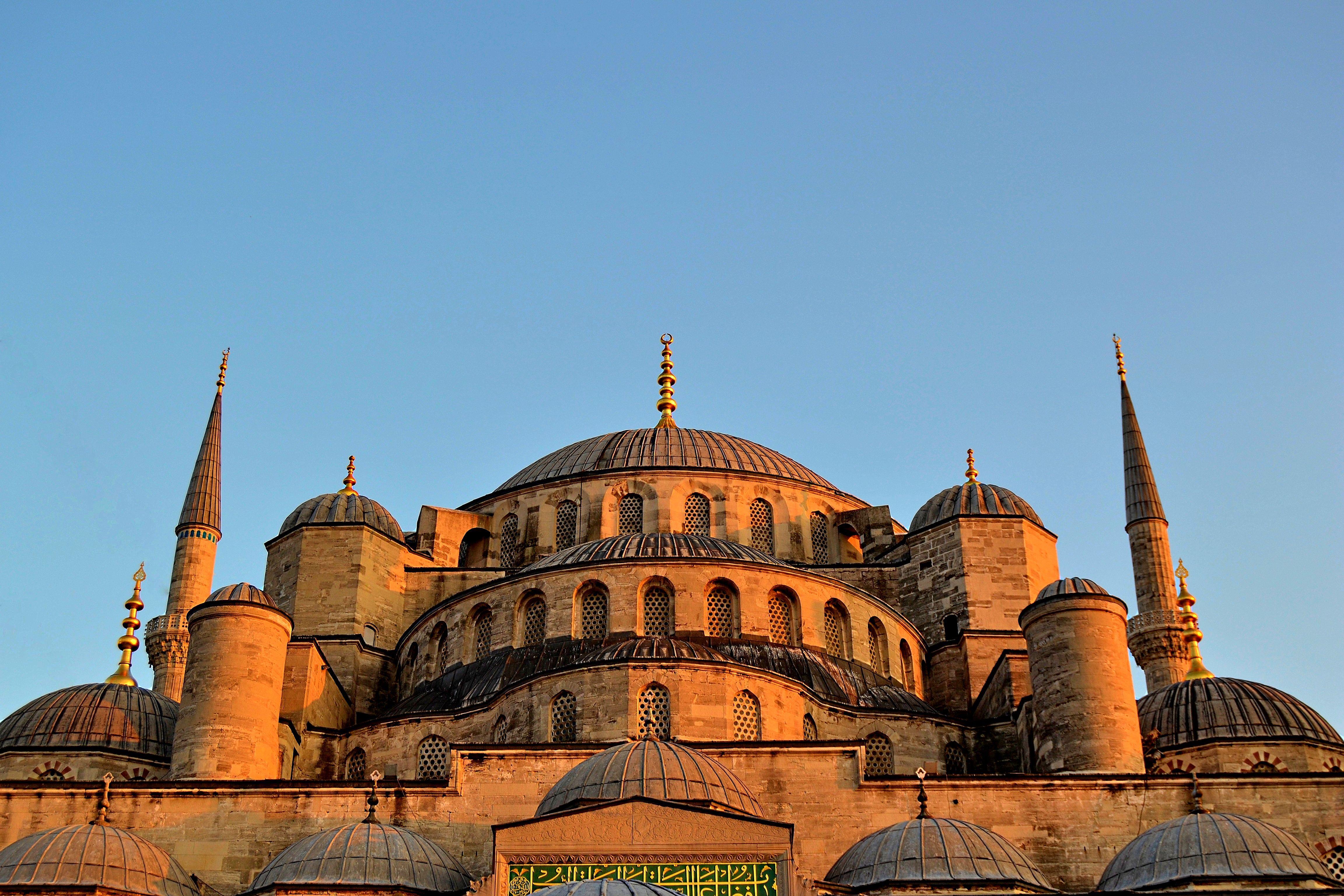 Istanbul Late Afternoon Sunlight on Sultan Ahmed Mosque - Islamic Architecture -Picture