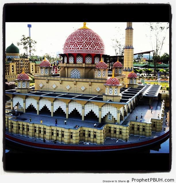 Lego Remake of Kuala Lumpur-s Putra Mosque at Legoland Theme Park in Nusajaya, Malaysia - Islamic Architecture