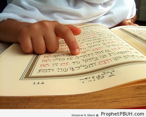 Little Hands on a Mushaf - Mushaf Photos (Books of Quran)