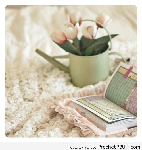 Little Quran and Tulips - Mushaf Photos (Books of Quran)