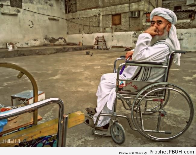 Man Living Near Masjid al-Haram (Makkah, Saudi Arabia) - Artist- Alvin A. Saed