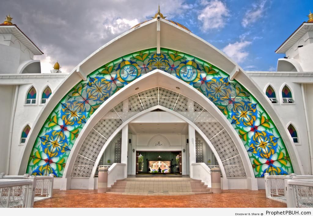 Masjid Selat (Malacca Straits Mosque) in Malacca Island, Malaysia - Islamic Architecture -002