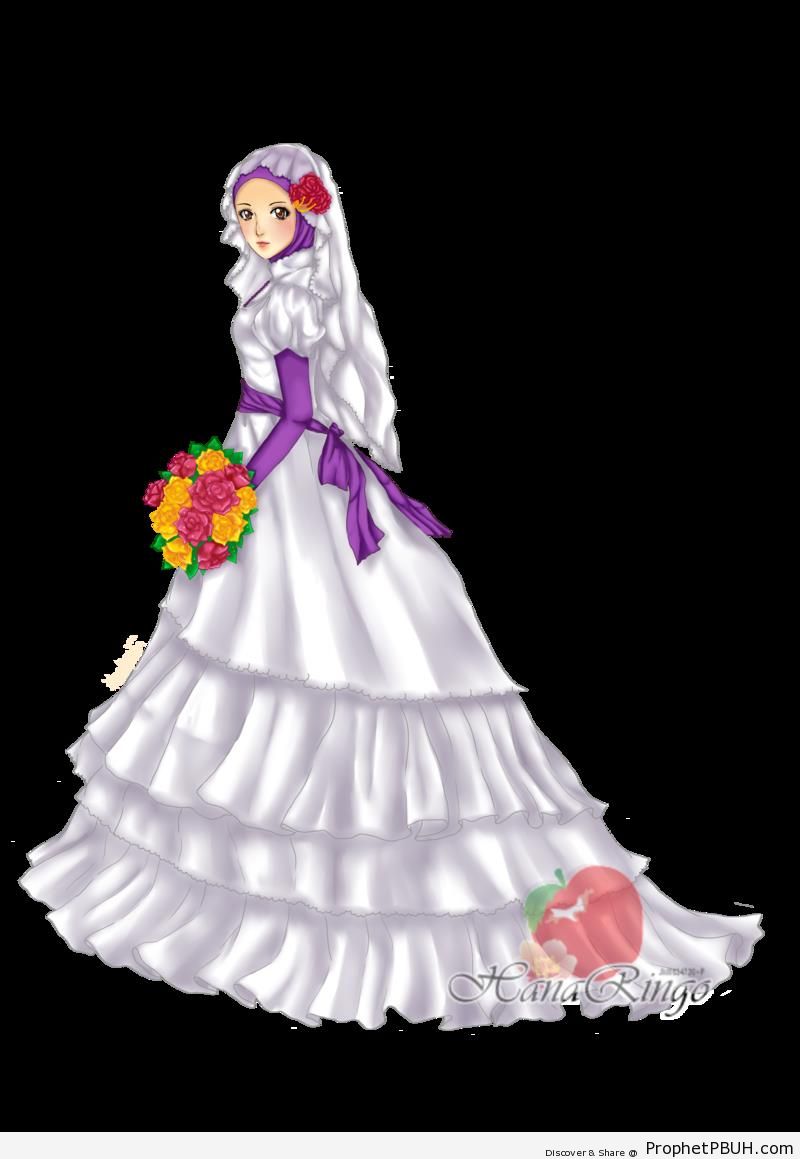 Muslim Bride (Manga Style Drawing) - Drawings 