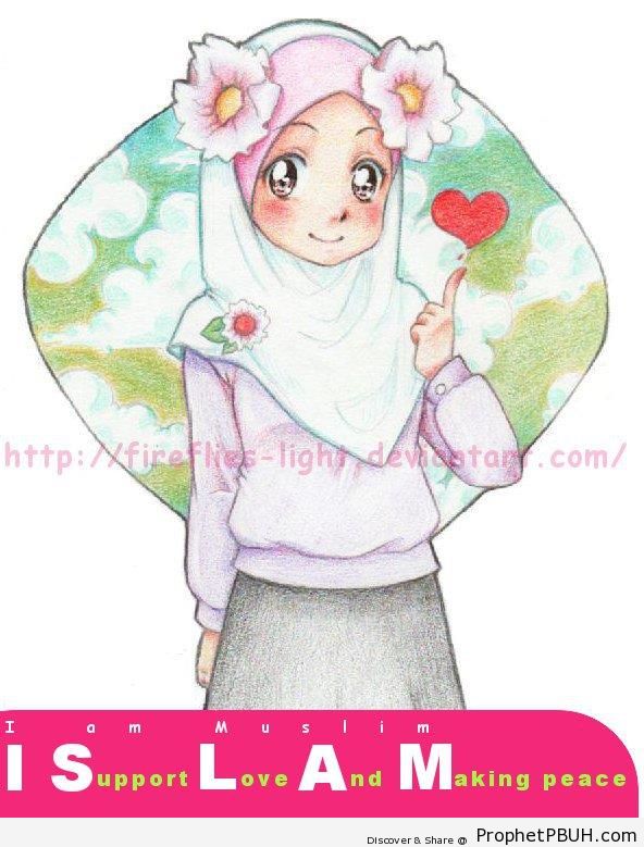 Muslim Girl - Drawings
