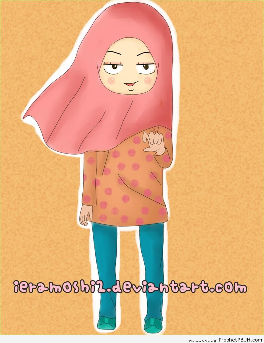 Muslim Girl - Drawings 