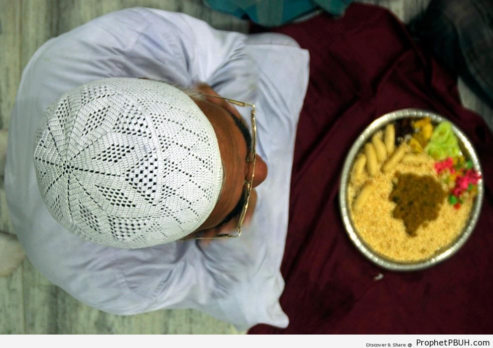 Muslim Man Waiting to Break His Fast in Agartala, India (Ramadan 2009) - Agartala, India 