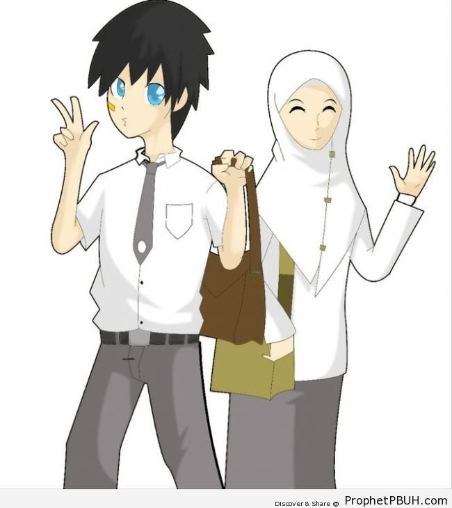Muslim Students - Drawings 