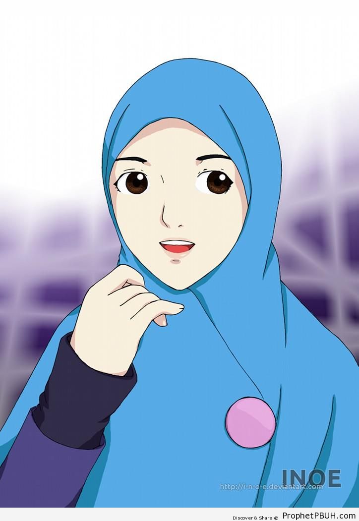 Muslim Woman - Drawings -004
