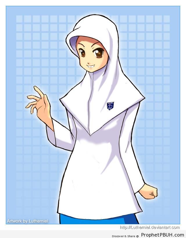 Muslimah Schoolgirl - Drawings