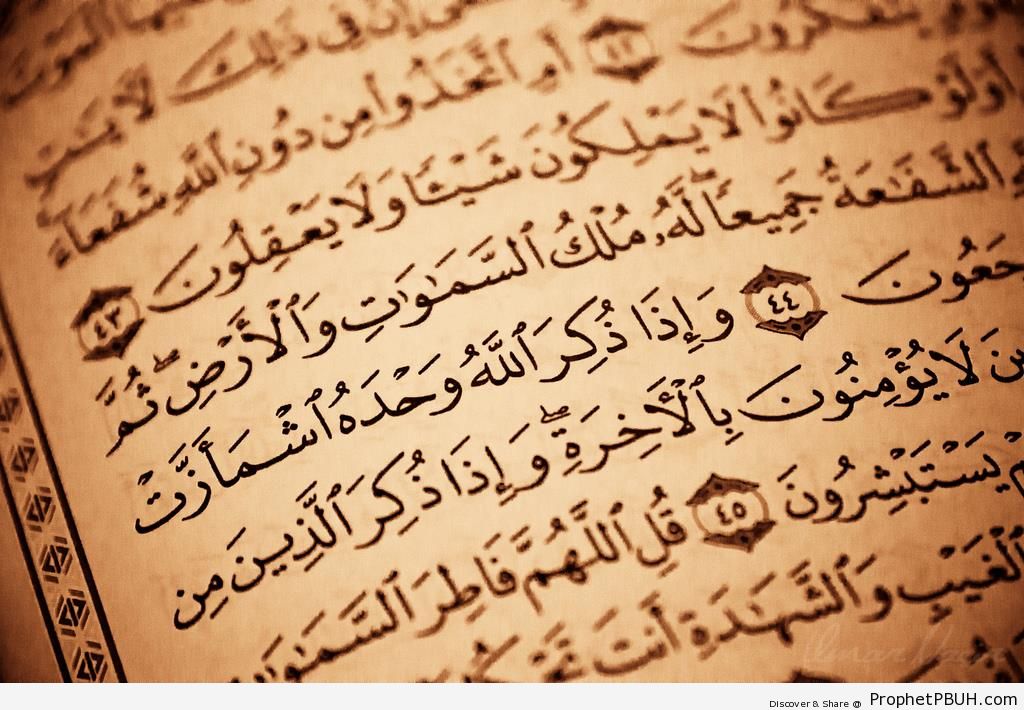 Open Mushaf on Surat az-Zumar (Quran Chapter 39) - Mushaf Photos (Books of Quran) 