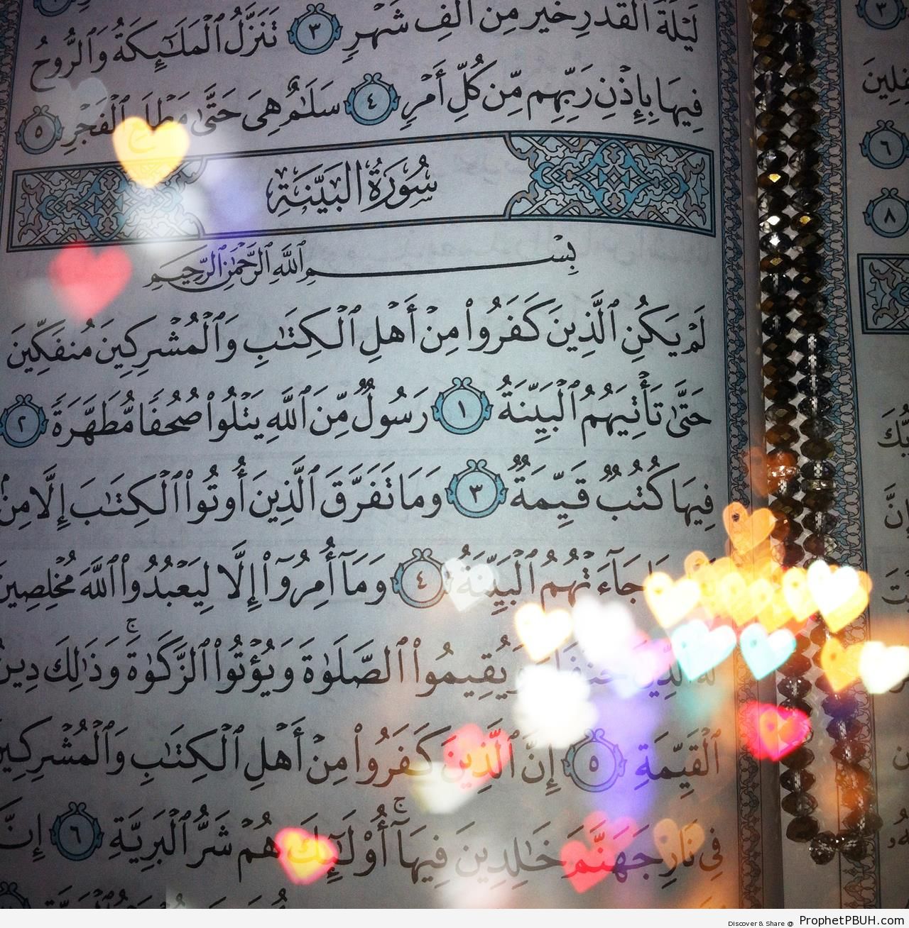 Photo of Surat al-Bayyinah - Mushaf Photos (Books of Quran) 