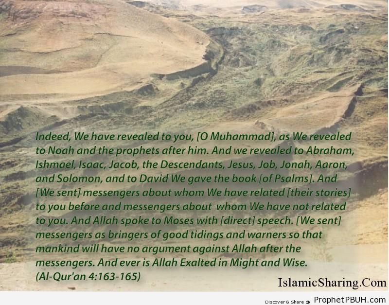 Quran Chapter 4 Verse 163 165