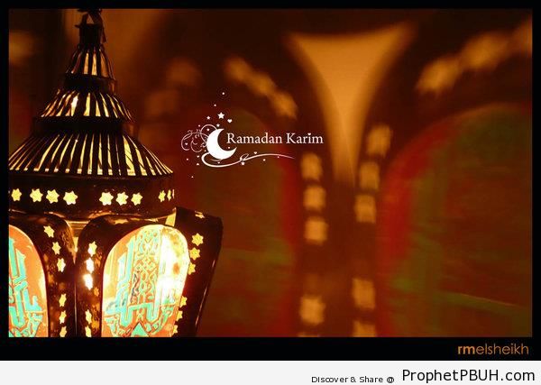 Ramadan Kareem - Drawings of Crescent Moons