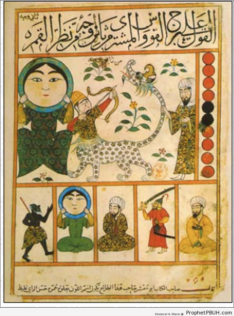 Sample of Abu Ma-shar al-Balkhi-s Manuscript on Astronomy [d. 886 CE] - Muslim Scholars and Scientists 