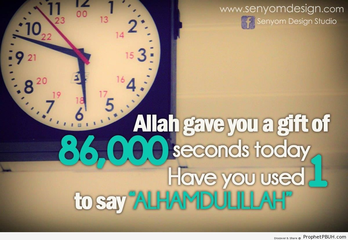 Saying Alhmadulillah - Photos of Clocks -