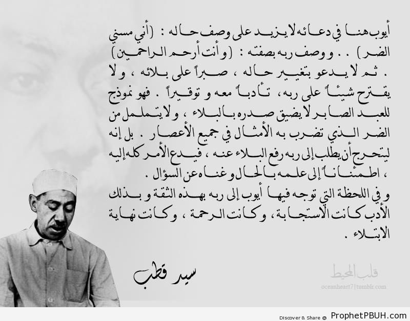 Sayyid Qutb on Prophet Ayyub-s Prayer (Quran 21-83) - Islamic Quotes 