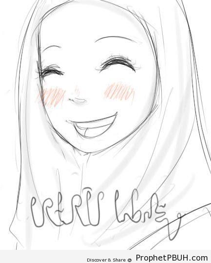 Smiling Girl - Drawings -002