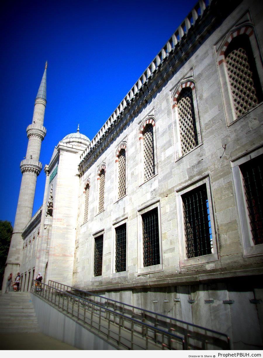 Sultan Ahmed Mosque Outside Walls - Islamic Architecture -Picture