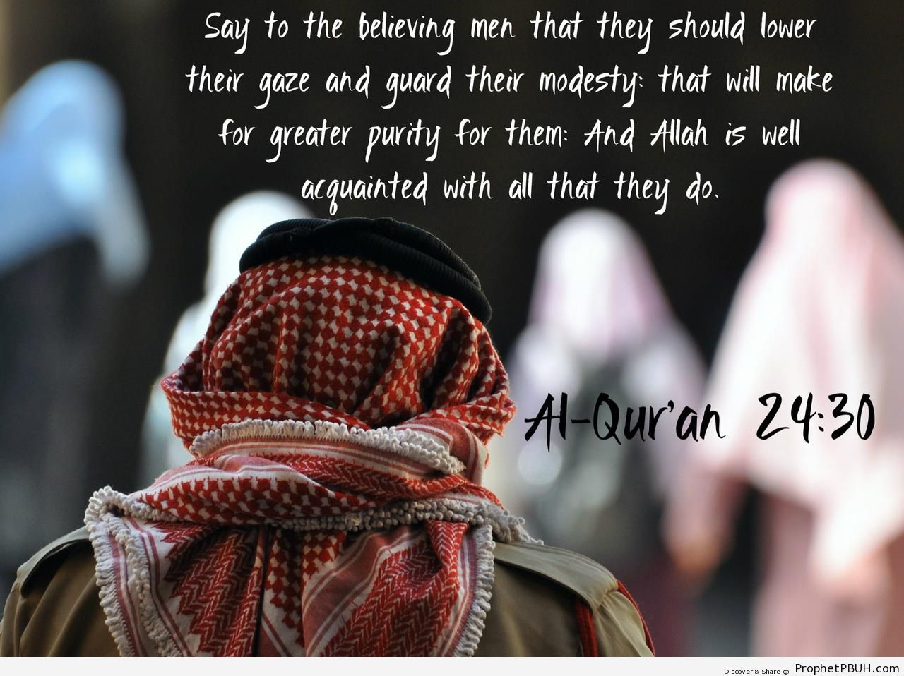 Surat an-Nur - Quran 24-30 - Islamic Quotes About Modesty and Lowering the Gaze 