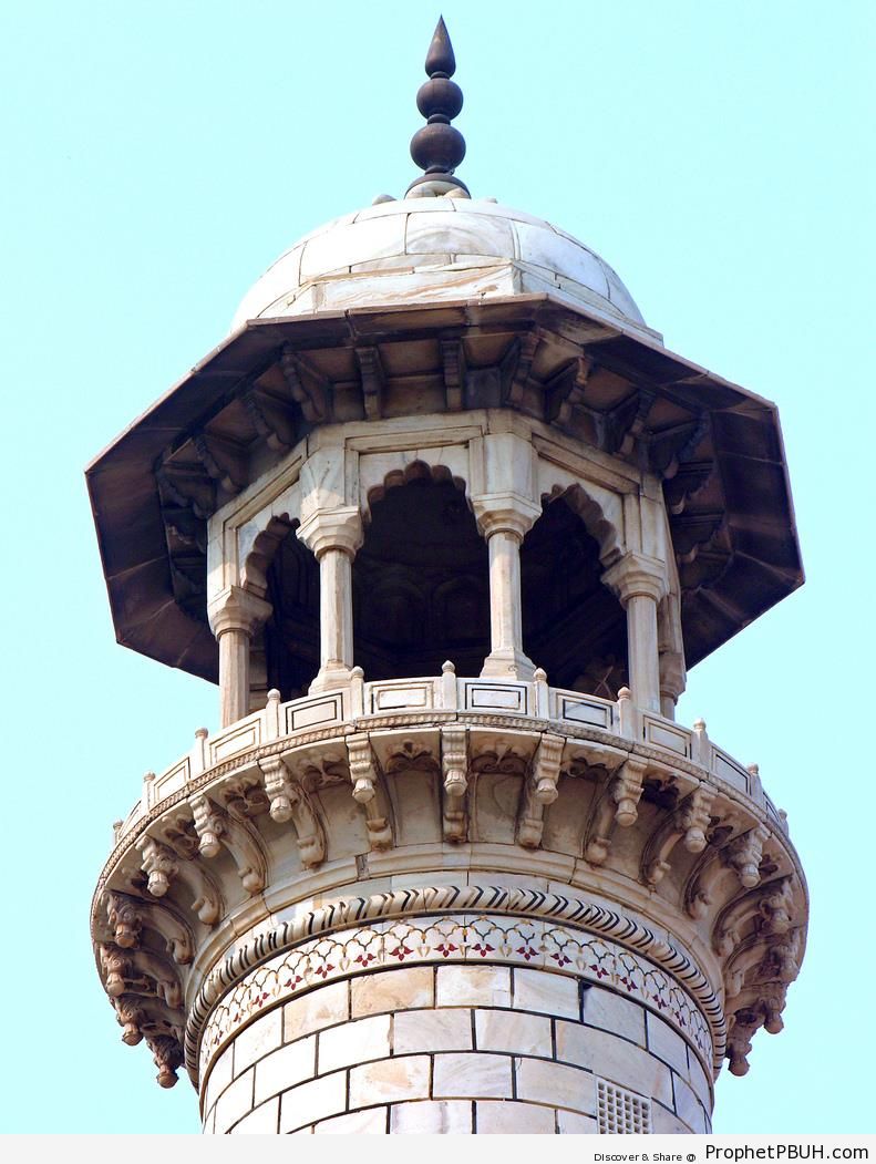 Taj Mahal Minaret Close-up - Home Â» Islamic Architecture Â» India Â» Agra, India Â» Taj Mahal Minaret Close-up 