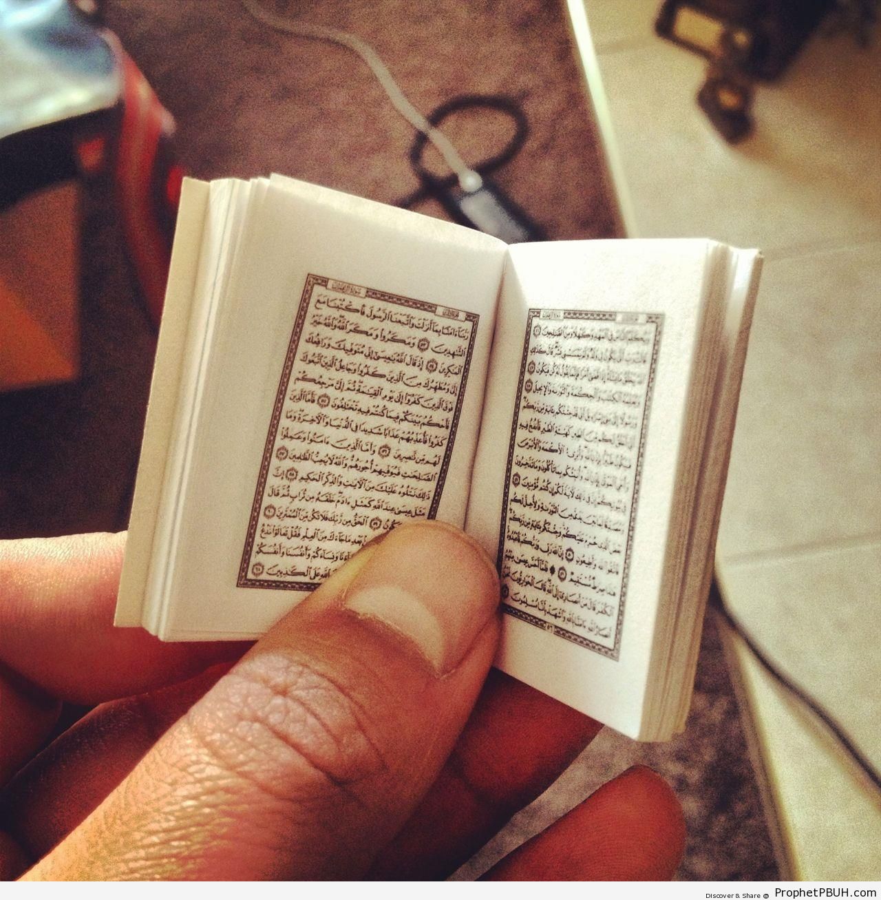 Tiny Book of Quran - Mushaf Photos (Books of Quran) 