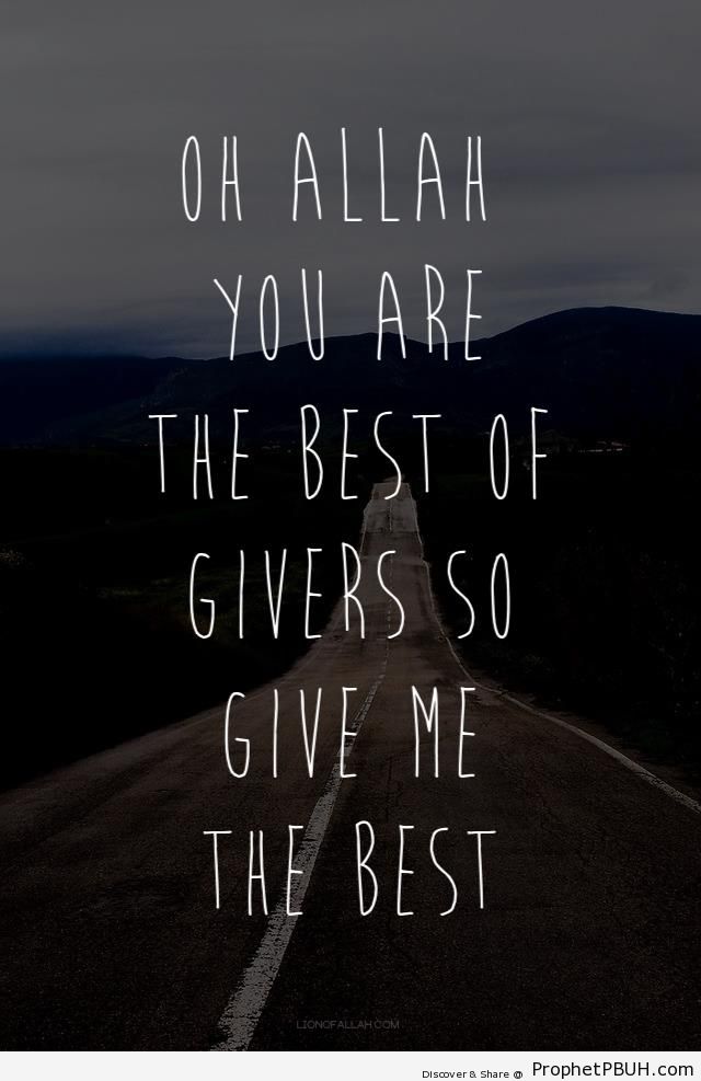 You Are The Best of Givers (Dua Poster) - Dua