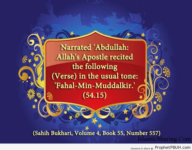 sahih bukhari volume 4 book 55 number 557