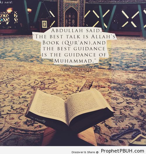 Best talk and guidance - Islamic Quotes, Hadiths, Duas