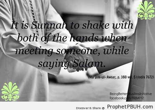 Shake hands Shared viaA BeingBetterMuslimsIA  - Islamic Quotes, Hadiths, Duas