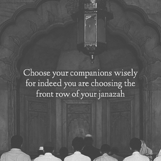 Choose your companions wisely