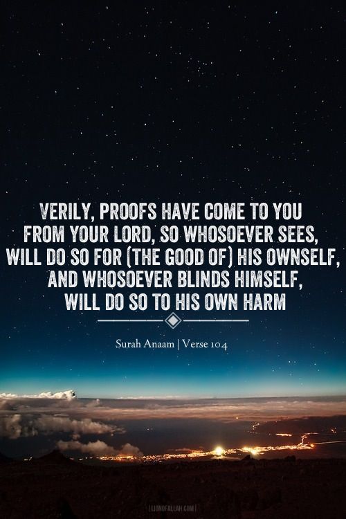 Surah Anaam Verse 104