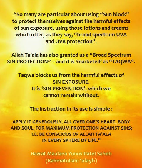 Protection against sins